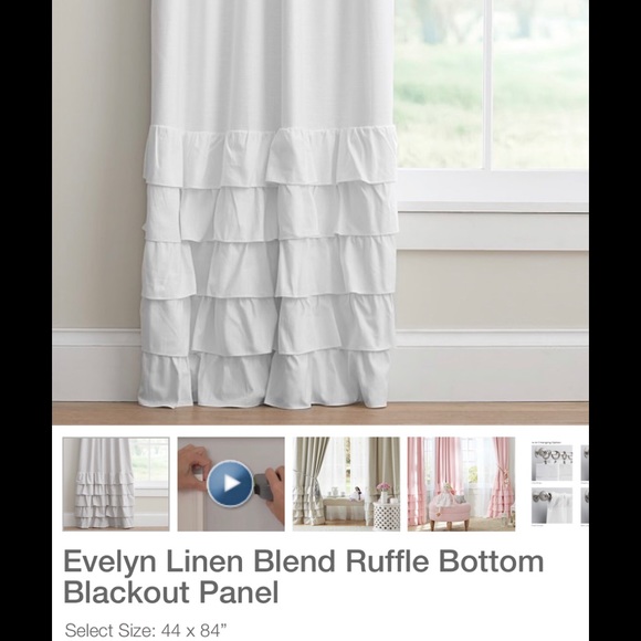 Pottery Barn Kids Accents Nwt Pb Kids White Linen Blend Ruffle